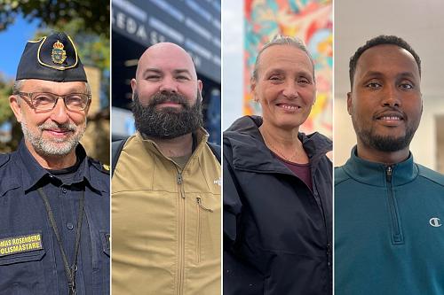 Montage avec les quatre portraits des acteurs de "Stop aux fusillades"
