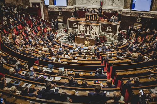 la ministre de l'agriculture face aux députés dans l'hémicycle