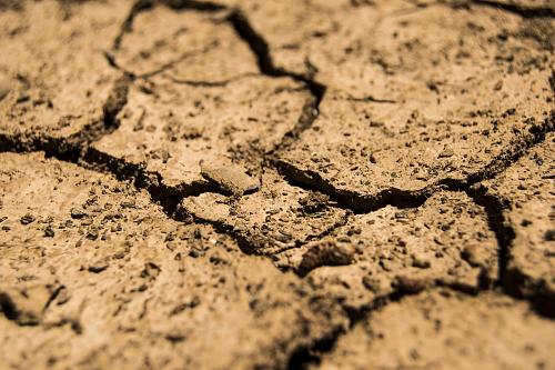 sols complètement asséchés
