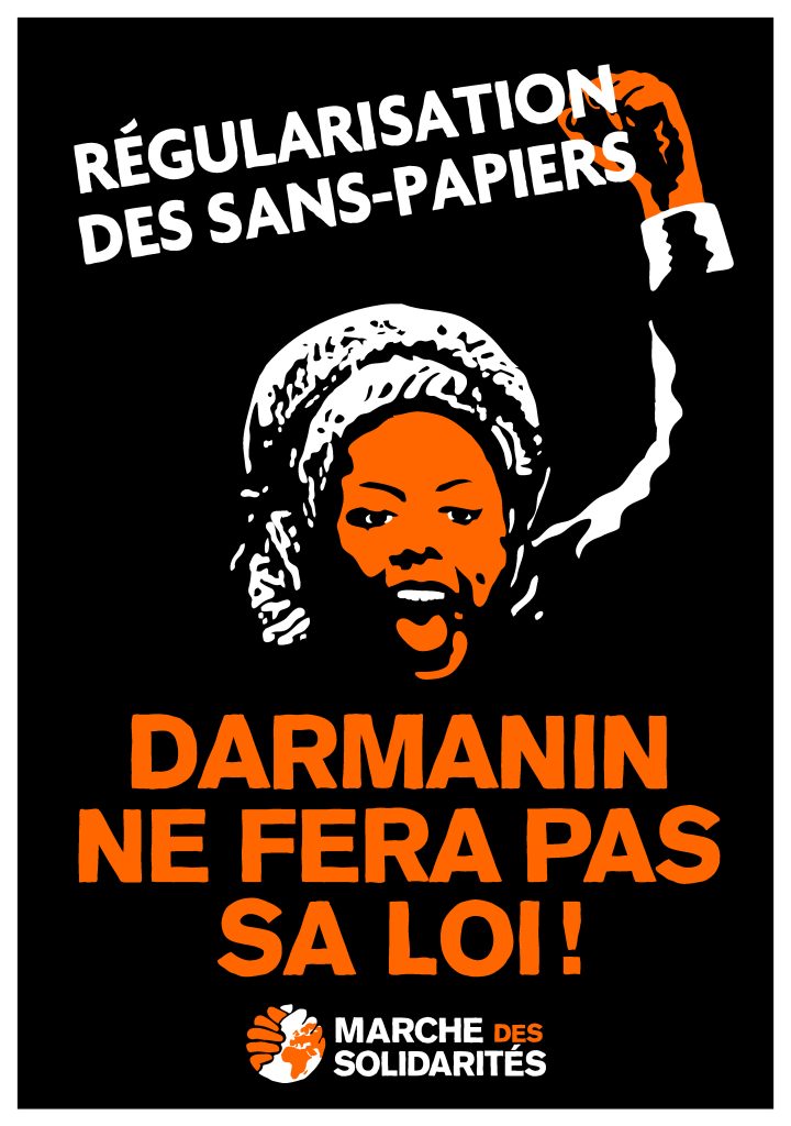 Poster "Darmanin ne fera pas sa loi"