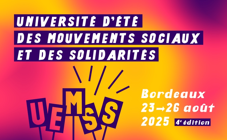Affiche de l'université d'été des mouvements sociaux