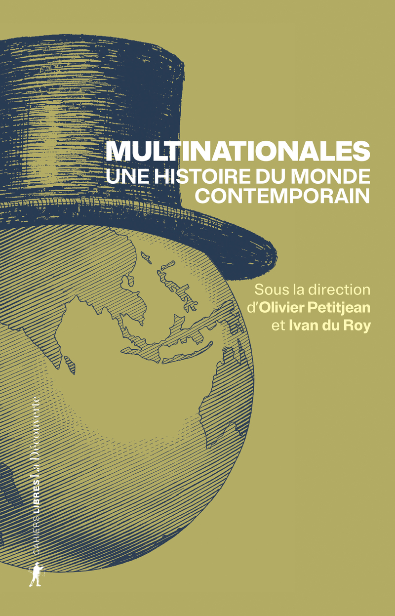 Couverture du livre Multinationales, la planète Terre coiffée d'un chapeau symbolisant le capitalisme