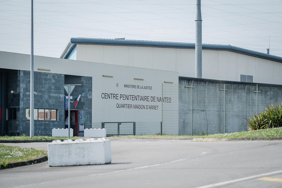 L'entrée du quartier maison d'arrêt du centre pénitentiaire de Nantes