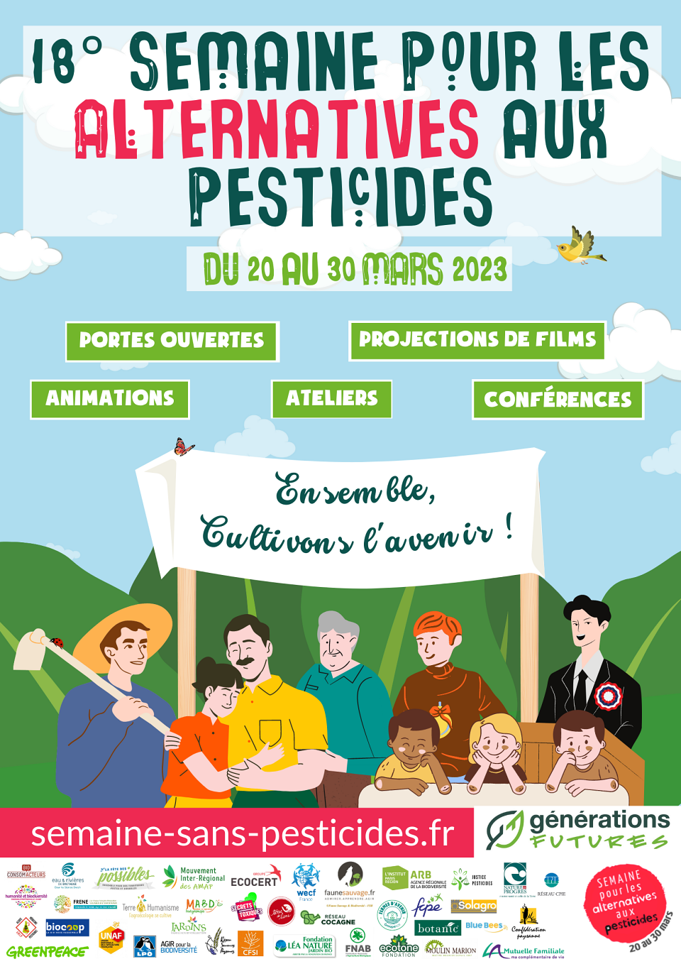 Affiche officielle de la Semaine pour les alternatives aux pesticides