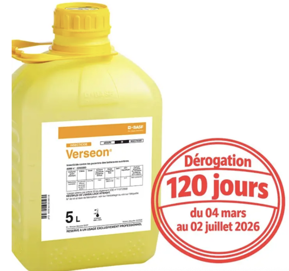 un bidon de l'insecticide verseon