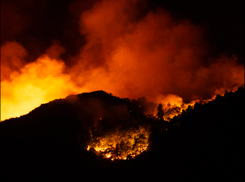 des flammes ravagent les forêts dans le secteur de Die dans la Drôme