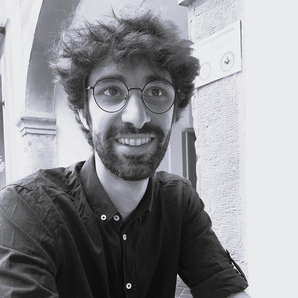 Portrait de Clément Petitjean en noir et blanc