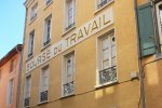 Façade de la Bourse du travail à Carcassonne
