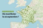 Carte des marches du 26 septembre pour le climat