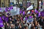Manifestation à Paris en 2018 contre les violences sexuelles.