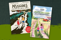 couverture de livres représentant des enfants courant sur un chemin dans la campagne